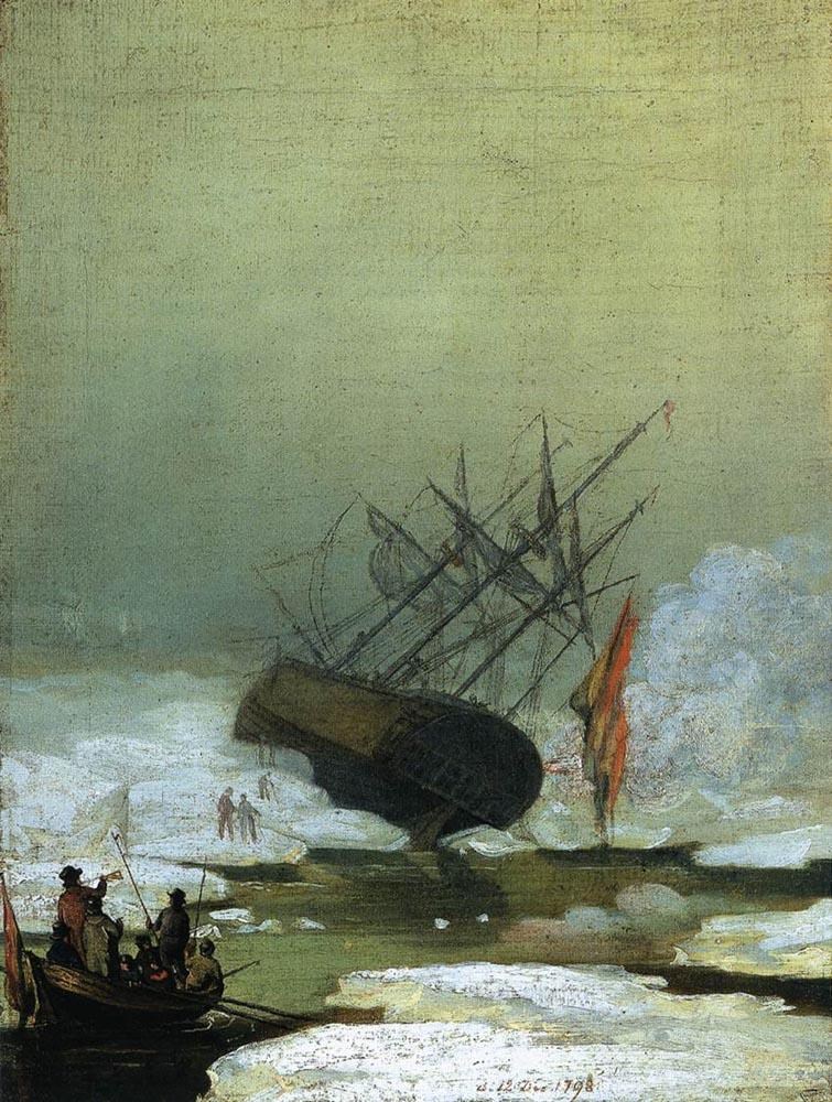 Caspar David Friedrich Wreck in the Sea of Ice